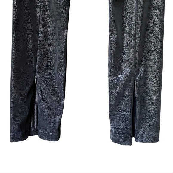 NEW Good American The Croc Exec Faux Leather Pants NWT - Picture 9 of 14